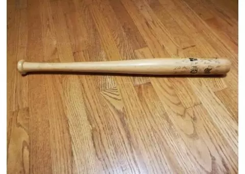 Twins baseball bat memorabilia full size signed